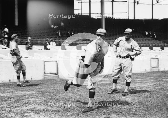 Rube Geyer & Jack Bliss, St. Louis NL (baseball), 1911. Creator: Bain News Service.