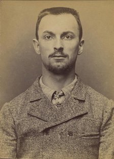 Chambon. Raoul. 20 ans, né le 3/7/73 à Valréas (Vaucluse). Graveur. Anarchiste. 26/5/94., 1894. Creator: Alphonse Bertillon.