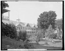 Hulett House and surroundings, Lake George, N.Y., c1907. Creator: Unknown.