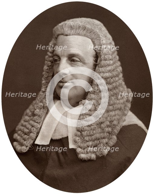 Right Hon Sir William Baliol Brett, Judge of the Court of Appeal, 1877.Artist: Lock & Whitfield