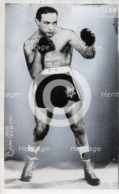 Michael Atlan, Jewish Featherweight Boxer. Artist: Unknown