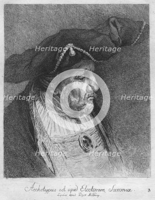 'Archetypus est apud Electorem Saxonie. Lipsice apud Duck Bibliop', 1769. Artist: Christian Gottfried Schulze.
