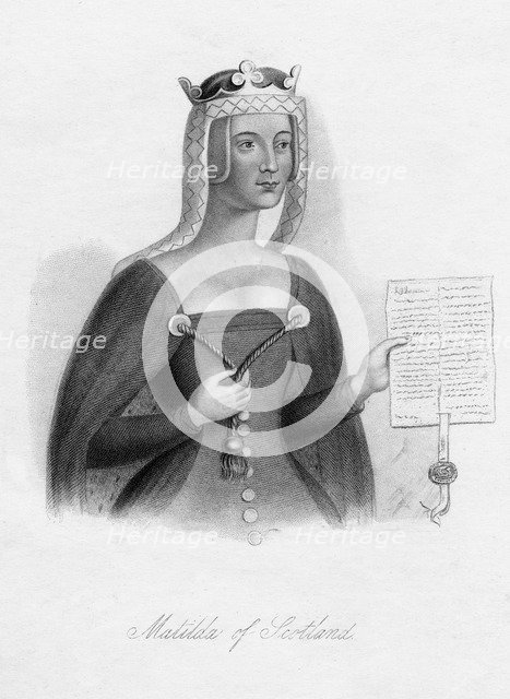 Matilda of Scotland, Queen of Henry I, (19th century). Artist: Unknown