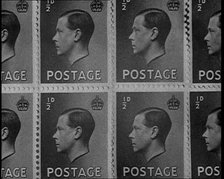 Stamps Showing Edward VIII, His Majesty The King, 1936. Creator: British Pathe Ltd.