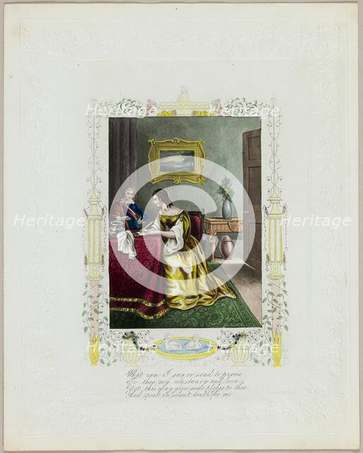 What Can I Say or Send to Prove (valentine), c. 1840. Creator: Unknown.