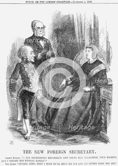 'The New Foreign Secretary', 1865. Artist: John Tenniel