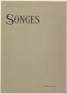 Cover of Songes Album.n.d. Creator: Odilon Redon.