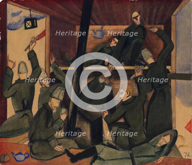 Summer (Summer in the Soldier's Carriage) , 1917. Creator: Kazaks, Jekabs (1895-1920).