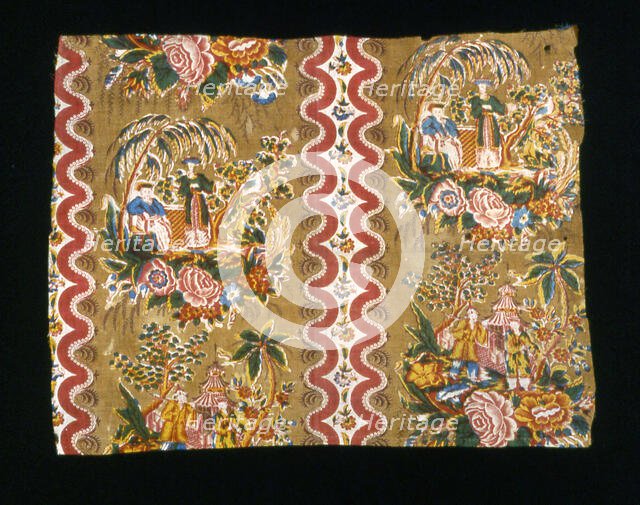Fragment (Furnishing Fabric), England, c. 1825. Creator: Unknown.