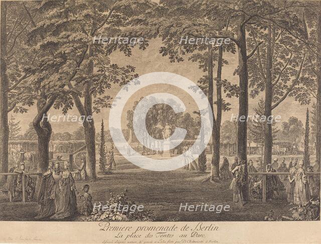 Premiere promenade de Berlin, 1772. Creator: Daniel Nikolaus Chodowiecki.