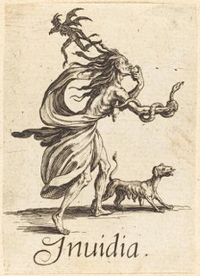 Envy, probably after 1621. Creator: Jacques Callot.