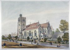 Church of St Mary-at-Lambeth, London, 1851. Artist: WT Ashfield