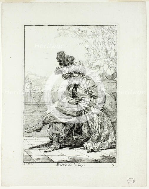Prestre de la Loy, plate nine from Caravanne du Sultan à la Mecque, 1748. Creator: Joseph-Marie Vien the Elder.