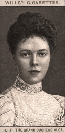 H.I.H The Grand Duchess Olga, 1908.Artist: WD & HO Wills
