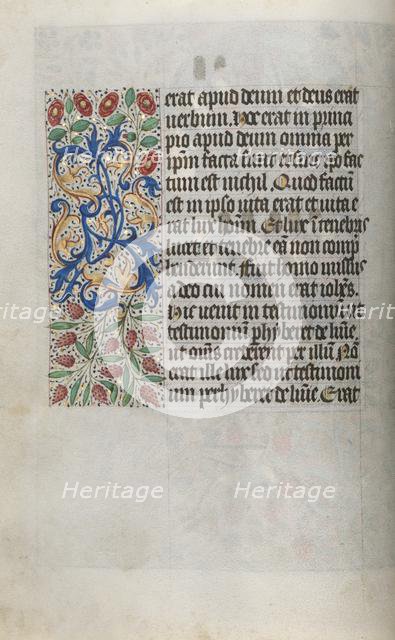 Book of Hours (Use of Rouen): fol. 13v, c. 1470. Creator: Master of the Geneva Latini (French, active Rouen, 1460-80).