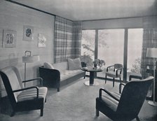 'The living-room of a house designed by Howard T. Fisher for Miss Ruth Page', 1935. Artist: Kaufman & Fabry Co.