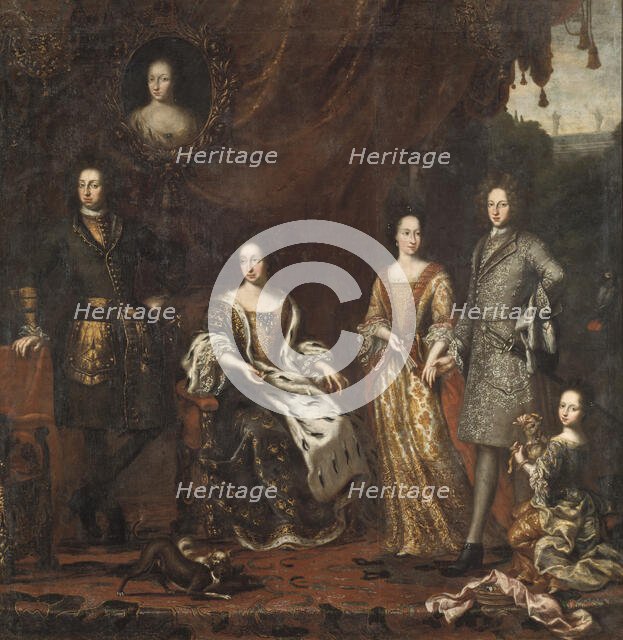 Karl XI King of Sweden with family, 1697. Creator: David Klocker Ehrenstrahl.