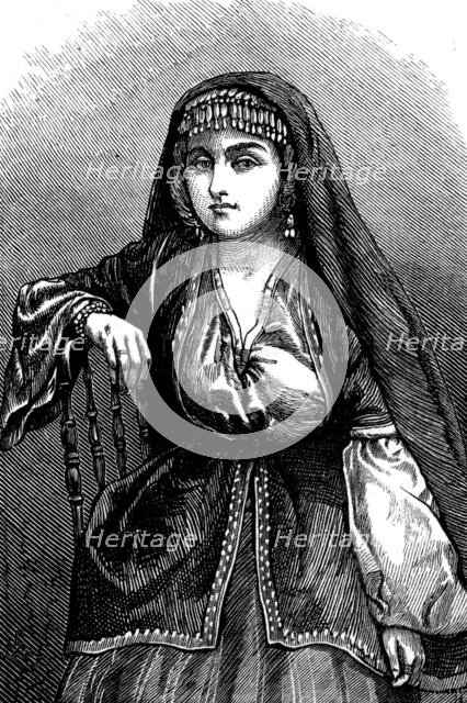 The Nations of Western Asia: Armenian girl in Baxu, 1873. Creator: Unknown.