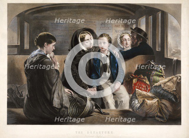 The Departure (Second Class), pub. 1857. Creator: Abraham Solomon (1824 - 1862) after.