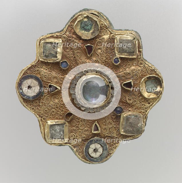 Disk Brooch, Frankish, second half 7th century. Creator: Unknown.