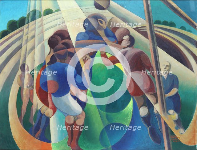 From the Great Discoveries, Through the Gloomy Ages..., 1906. Creator: Sartorio, Giulio Aristide (1860-1932).