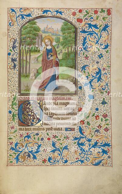 Mary Magdalene; Arenberg Hours, early 1460s. Creator: Willem Vrelant.