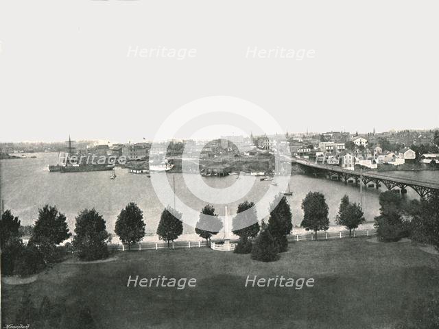 View from the Government Buildings, Victoria, Canada, 1895. Creator: William Notman & Son.