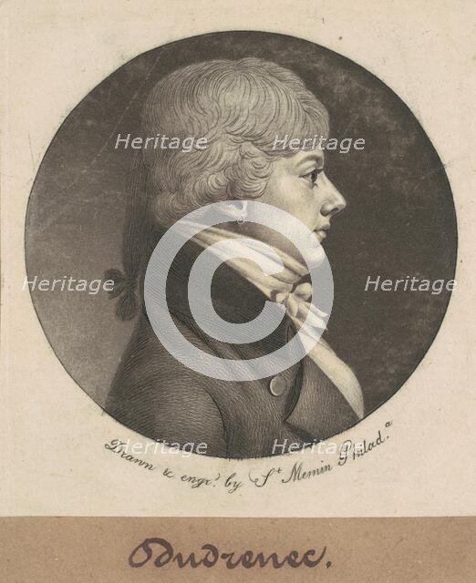 Dudrenec, 1800. Creator: Charles Balthazar Julien Févret de Saint-Mémin.