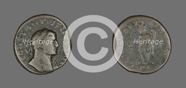 Coin Portraying Emperor Constantius I, 293-306. Creator: Unknown.