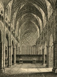 'Old St. Paul's. - The Interior, Looking East', (1897). Creator: Unknown.