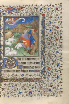 The Annunciation to the Shepherds; Book of Hours, about 1415-1420. Creators: Boucicaut Master, Workshop of the Boucicaut Master.