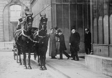 Prince of Wales leaves Elysee Palace, between c1910 and c1915. Creator: Bain News Service.