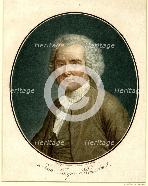 Portrait of Jean-Jacques Rousseau (1712-1778), 1791. Artist: Allais (nee Briceau), Angélique (active 18th century)