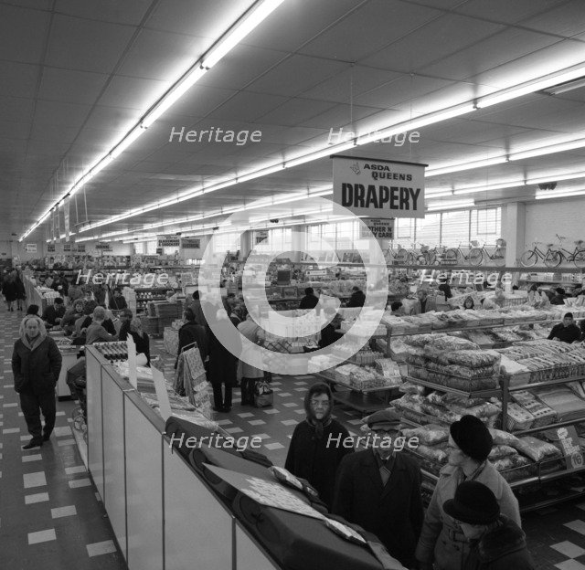 The ASDA supermarket in Rotherham, South Yorkshire, 1969. Artist: Michael Walters