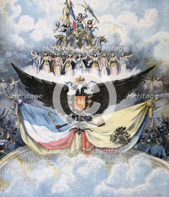 Celebrations at the Opera in Paris in honour of the Franco-Russian Dual Alliance, 1893. Artist: Henri Meyer