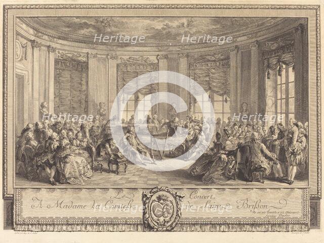Le concert, 1774. Creator: Antoine Jean Duclos.
