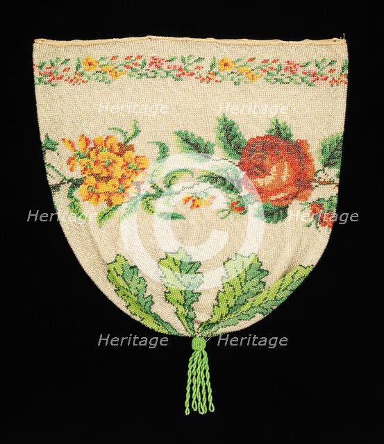 Evening pouch, German, 1840-60. Creator: Unknown.