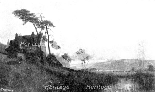 Pictures from the Royal Academy: A Sussex Homestead - E. A. Waterlow, A.R.A., 1895. Creator: George Meisenbach.