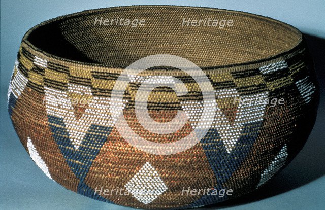 Ceremonial basket, North American Indian. Artist: Unknown