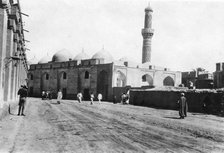 Mosque on River Street, Baghdad, Mesopotamia, WWI, 1918. Artist: Unknown