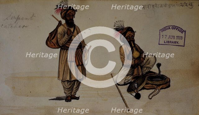 Snake charmers, 1856. Creator: Unknown.