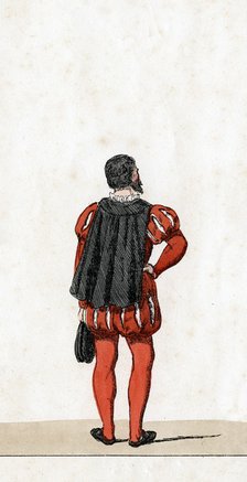 Theatre costume design for Shakespeare's play, Henry VIII, 19th century. Artist: Unknown
