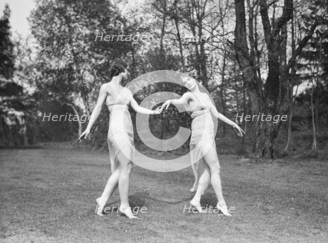 Elizabeth Duncan dancers and children, 1929 Creator: Arnold Genthe.