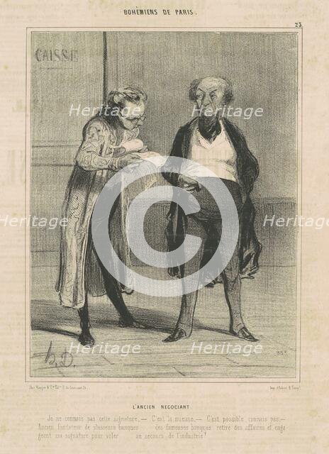 L'ancien négociant, 19th century. Creator: Honore Daumier.