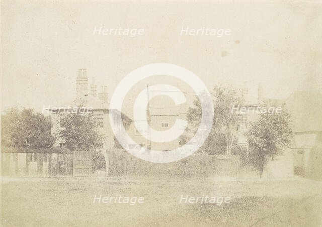 Compound of Buildings Surrounded By Fence, 1850s. Creator: Unknown.