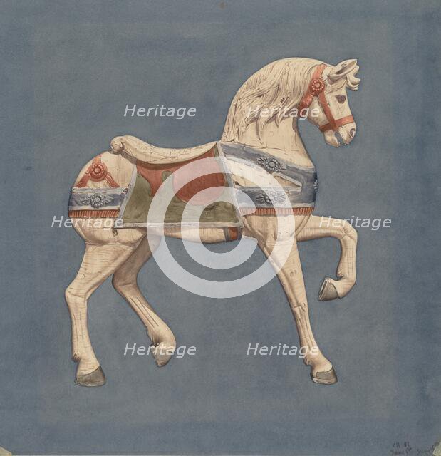 Carousel Horse, 1935/1942. Creator: Henry Murphy.