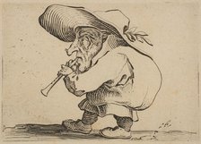 Le Joueur de Flageolet (The Flageolet Player), from Varie Figure Gobbi, suite appelée a..., 1616-22. Creator: Jacques Callot.