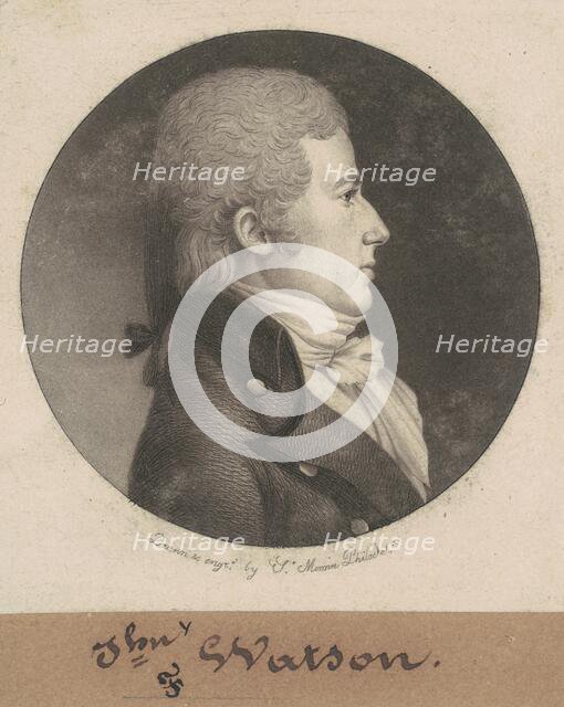 John Watson, 1802. Creator: Charles Balthazar Julien Févret de Saint-Mémin.