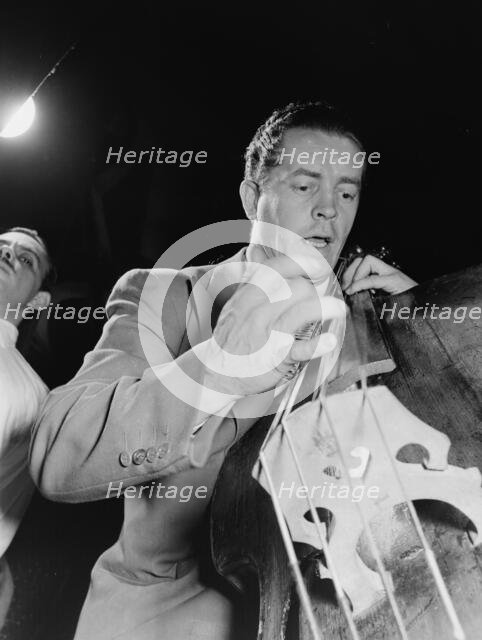 Portrait of Eddie Safranski, New York, N.Y., 1946. Creator: William Paul Gottlieb.