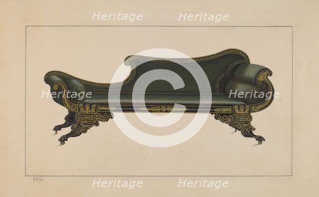 Sofa, 1936. Creator: Nicholas Gorid.